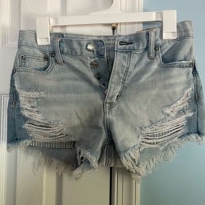 American Eagle Outfitters denim distressed Shorts size 0